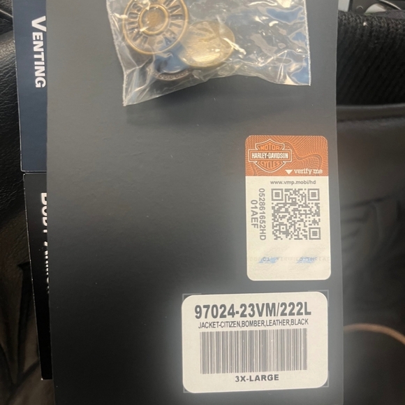 Mens Sz 3XL Harley Davidson The Citizen Bomber Leather Jacket NWT - Picture 5 of 5